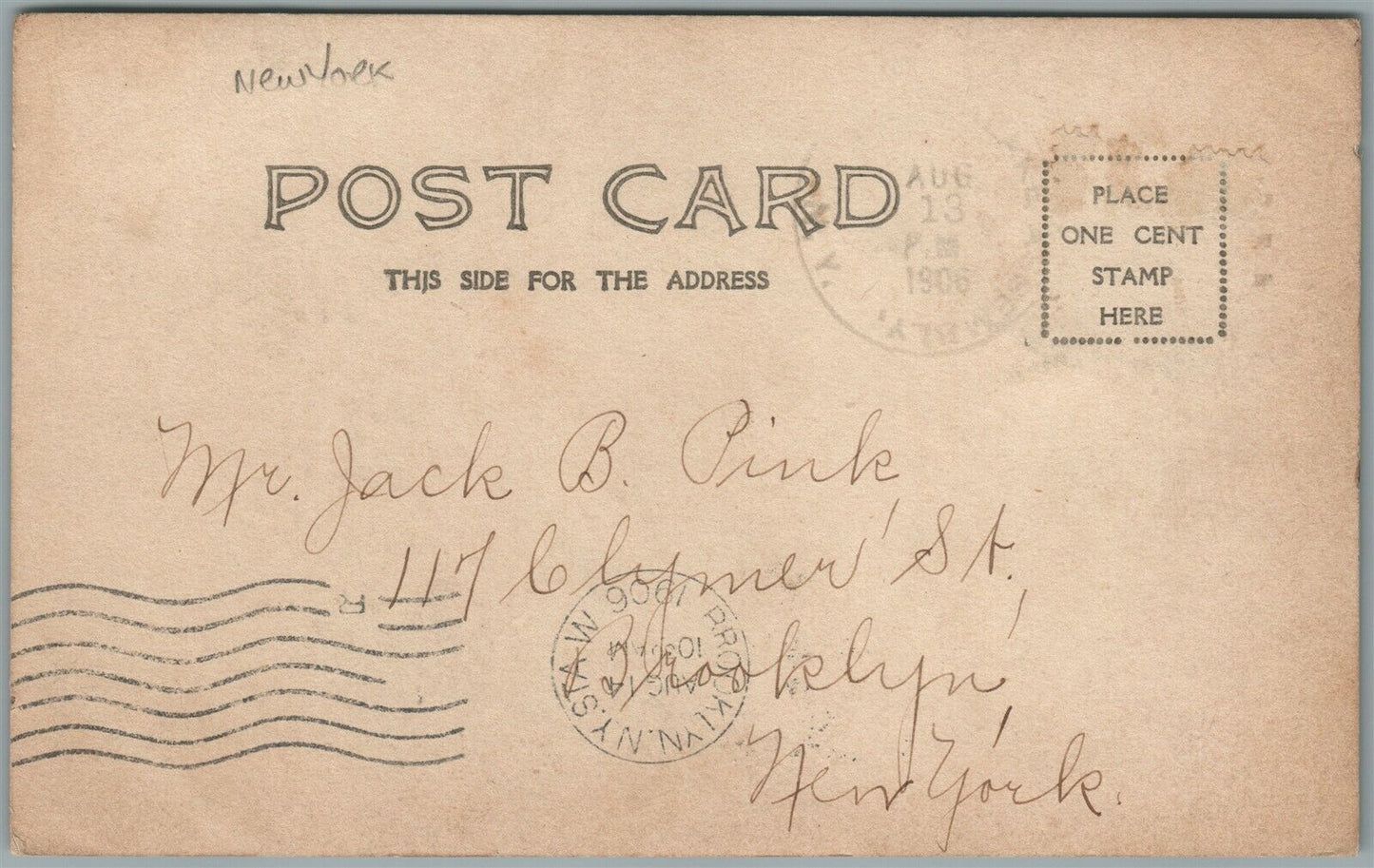 SILVER LAKE NY INLET ANTIQUE REAL PHOTO POSTCARD RPPC