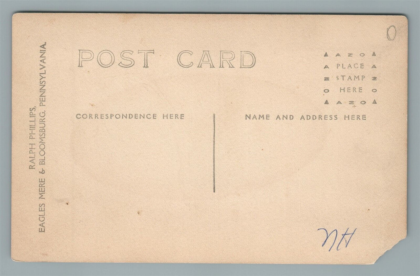 BLOOMSBURG PA THEATRE ANTIQUE REAL PHOTO POSTCARD RPPC