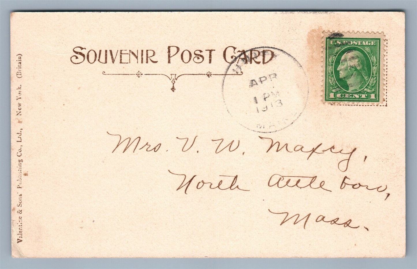 ANDOVER ME ANTIQUE POSTCARD
