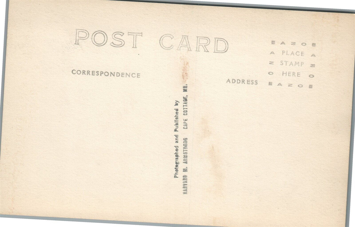 CAPE COTTAGE ME LIGHT HOUSE SCENE ANTIQUE REAL PHOTO POSTCARD RPPC