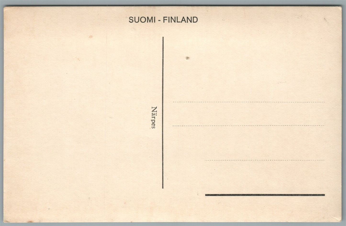 SUOMI FINLAND STREET SCENE VINTAGE REAL PHOTO POSTCARD RPPC