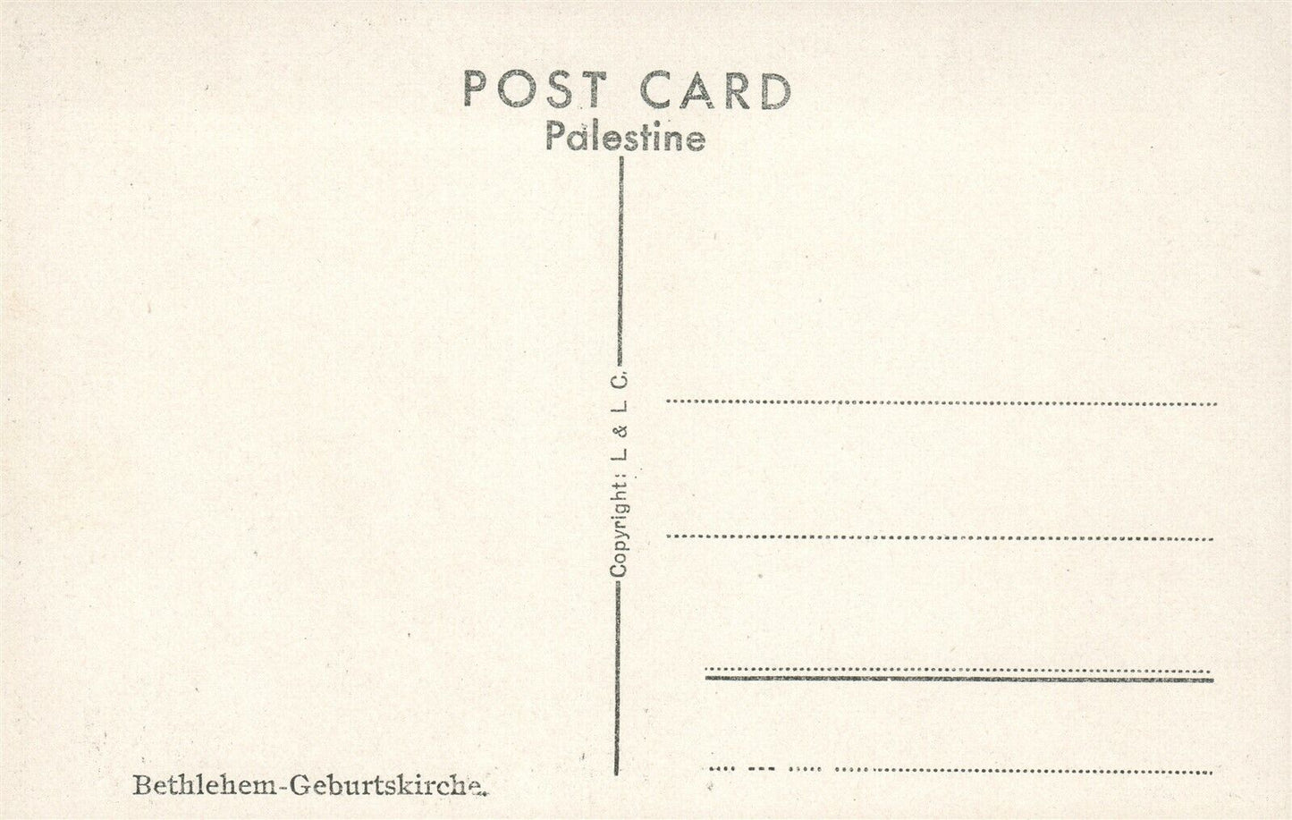 BETHLEHEM PALESTINE CHURCH OF NATIVITY ISRAEL ANTIQUE REAL PHOTO POSTCARD RPPC