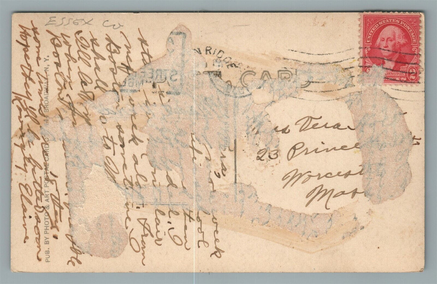 MONTCLAIR NJ MUNICIPAL BUILDING VINTAGE REAL PHOTO POSTCARD RPPC