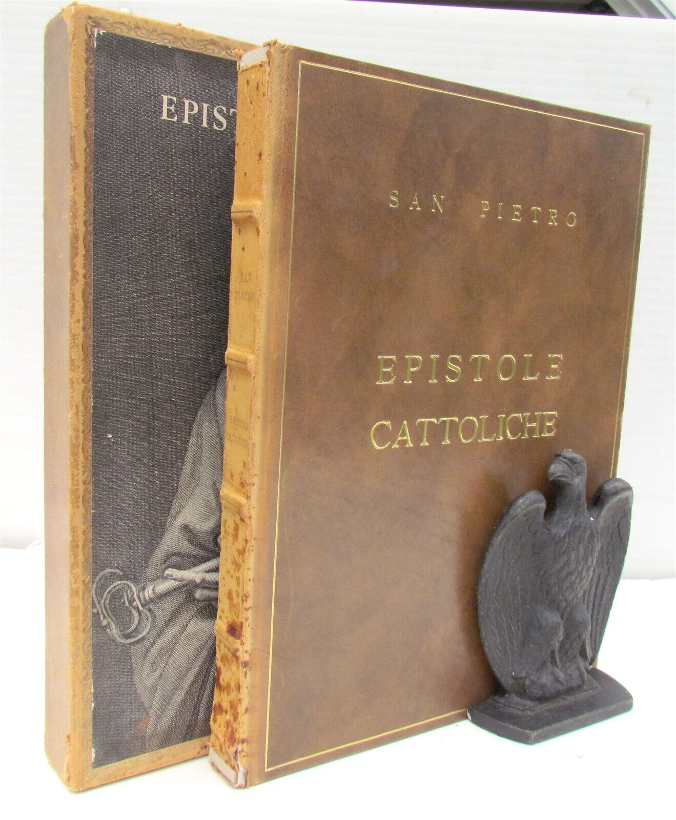 SAN PIETRO EPISTOLE CATTOLICHE antique ILLUSTRATED FOLIO VATICAN EDITION