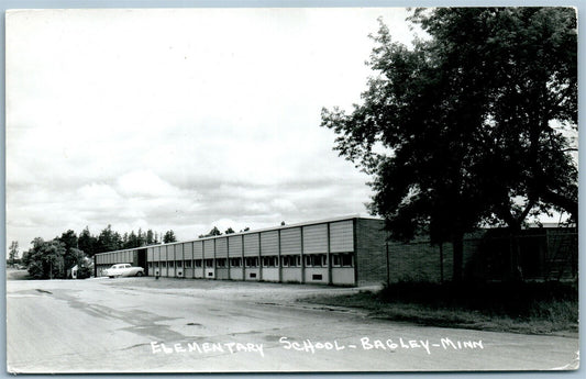 BAGLEY MN ELEMENTARY SCHOOL VINTAGE REAL PHOTO POSTCARD RPPC