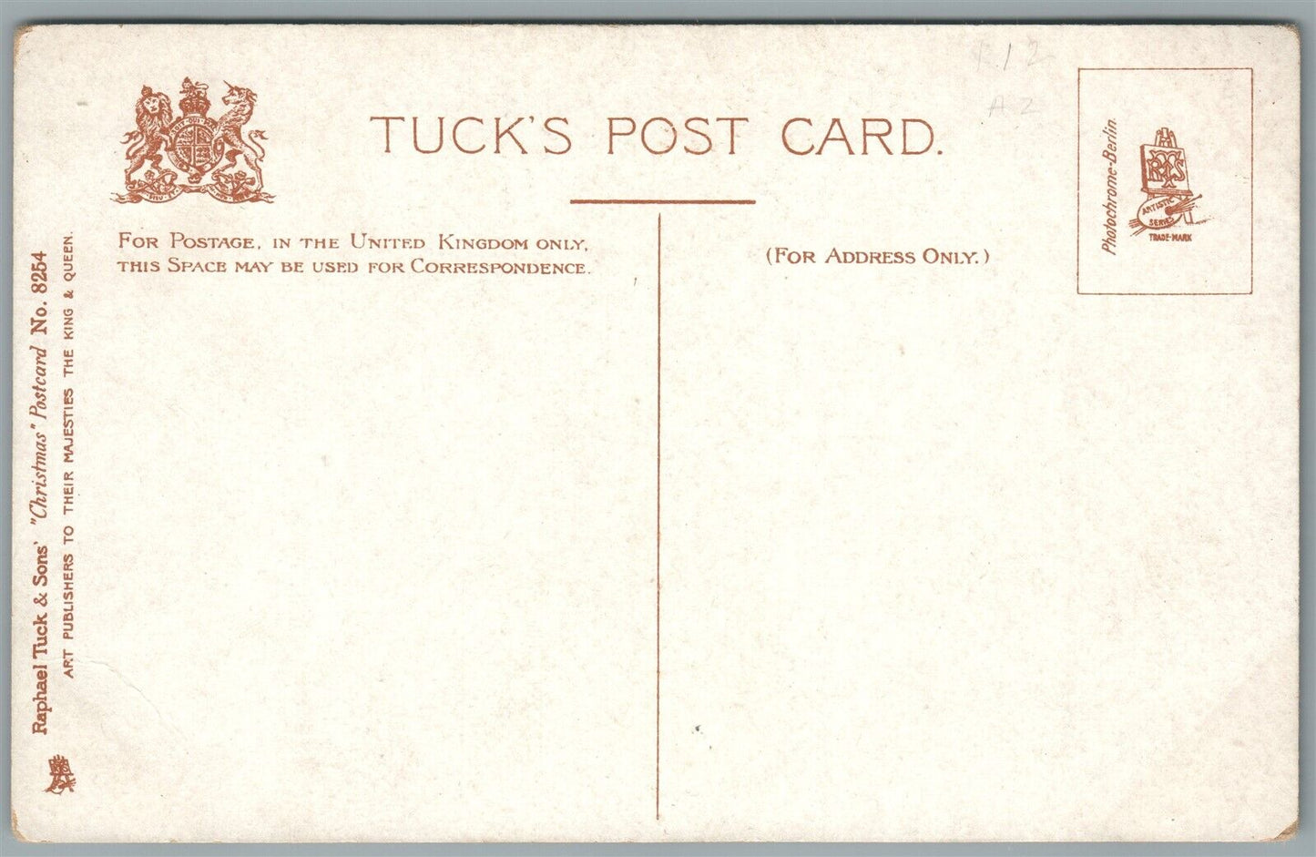 LITTLE GIRL w/ CHRISTMAS TREE NEW YEAR ANTIQUE POSTCARD