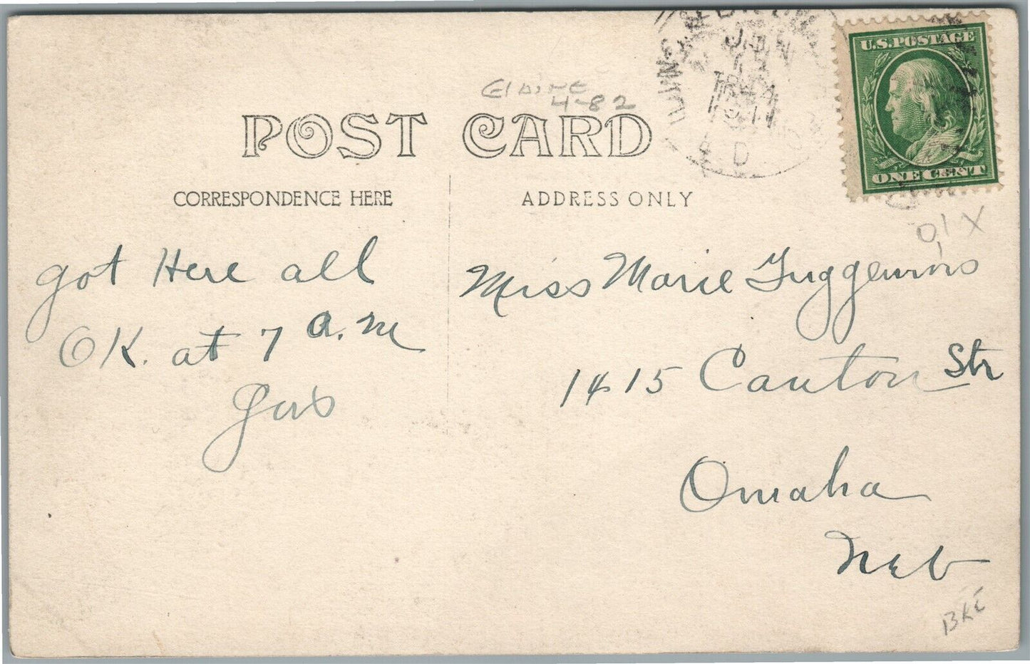 BROKEN BOW NE GRAND CENTRAL HOTEL ANTIQUE REAL PHOTO POSTCARD RPPC