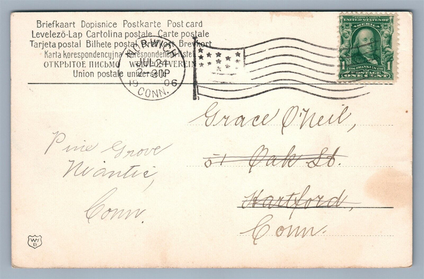 CATS w/ DOG VALENTINE GREETINGS ANTIQUE POSTCARD