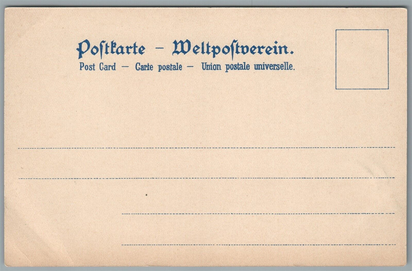 HAMBURG AMERIKA LINIE SHIP SS BLUCHER DAMEN SALON ANTIQUE POSTCARD