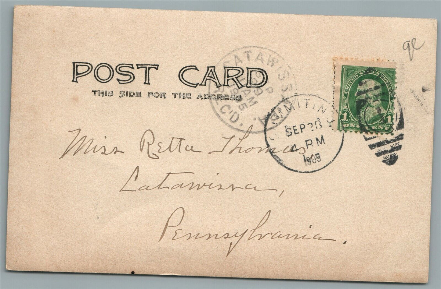 SUMMIT NJ NEW ENGLAND AVE. ANTIQUE REAL PHOTO POSTCARD RPPC