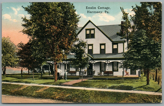 HARMONY PA ENSLIN COTTAGE ANTIQUE POSTCARD