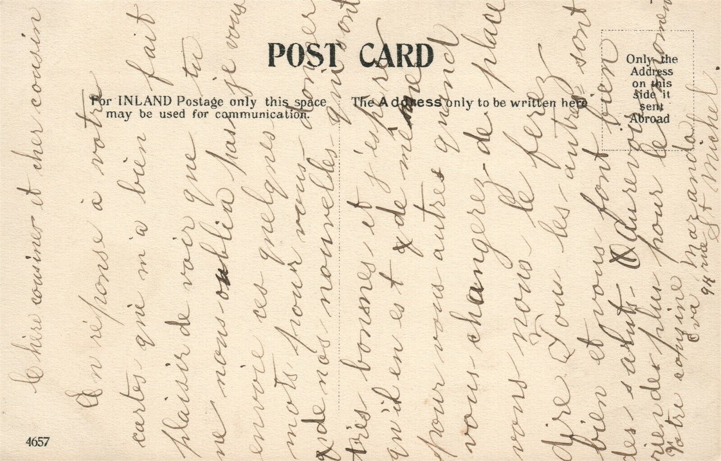 ST. HYACINTHE QUE CANADA LE PRECIEUX SANG ANTIQUE POSTCARD