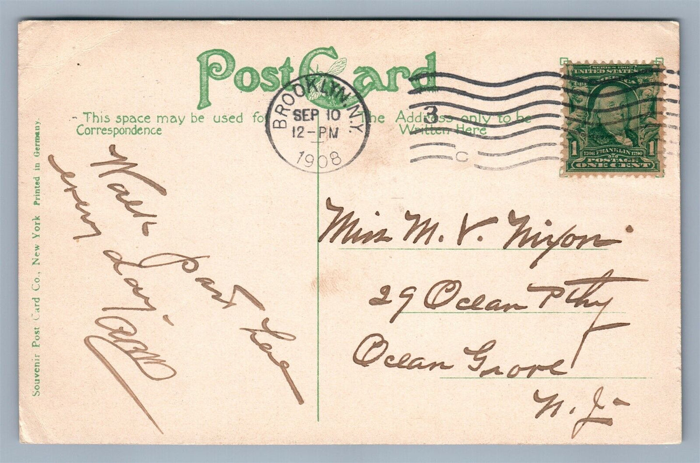 BROOKLYN NY CITY HALL ANTIQUE POSTCARD