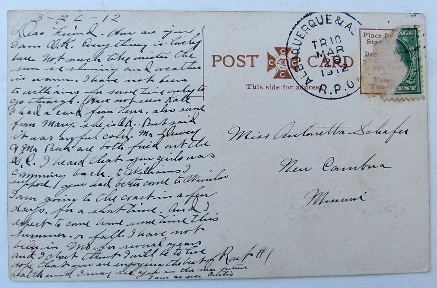 VINTAGE 1912 POSTCARD PENN'S GROVE NEW JERSEY FROM THE PIER