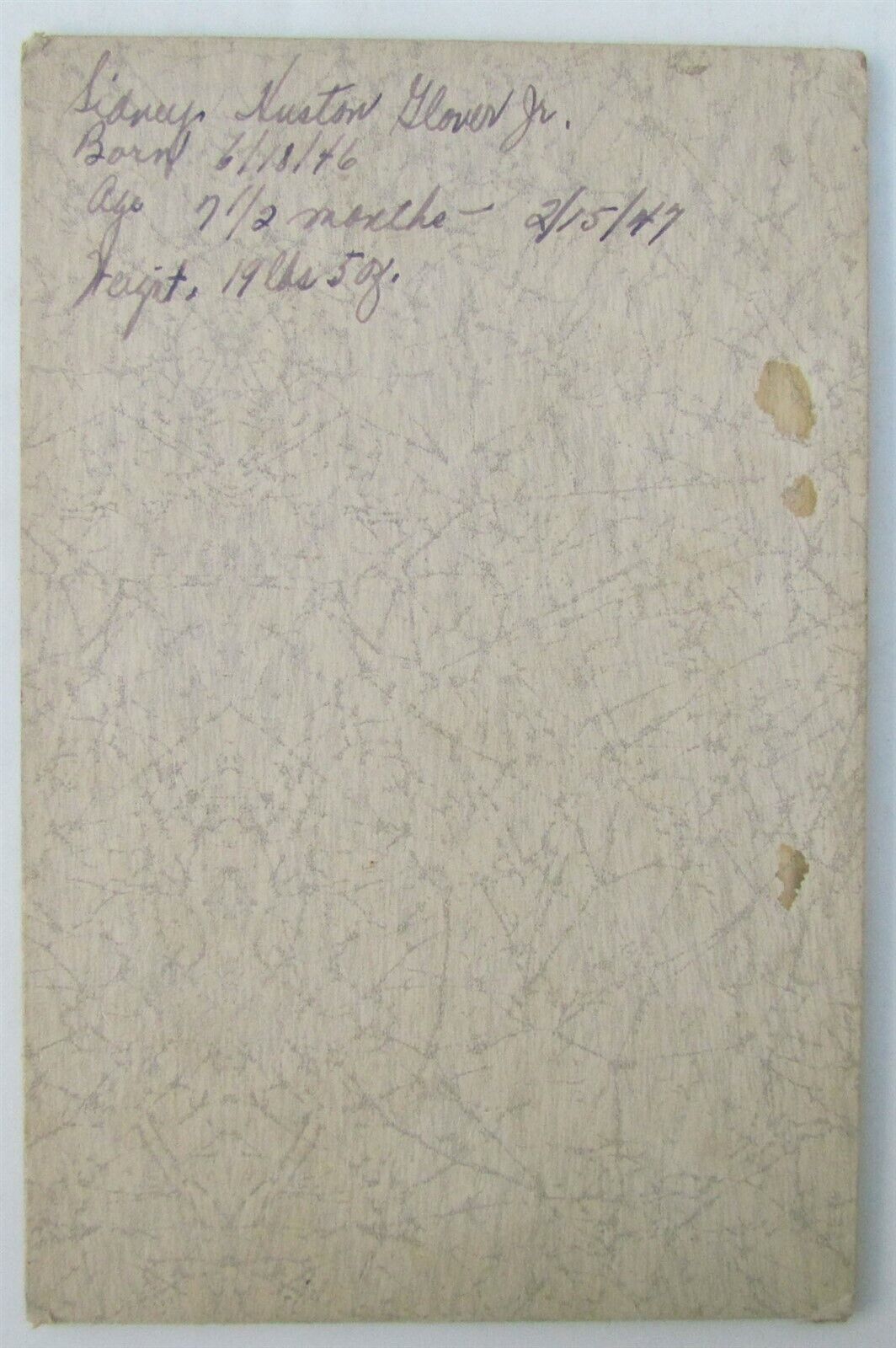 BLACK AMERICANA BABY LARGE VINTAGE PHOTO BRONX NY