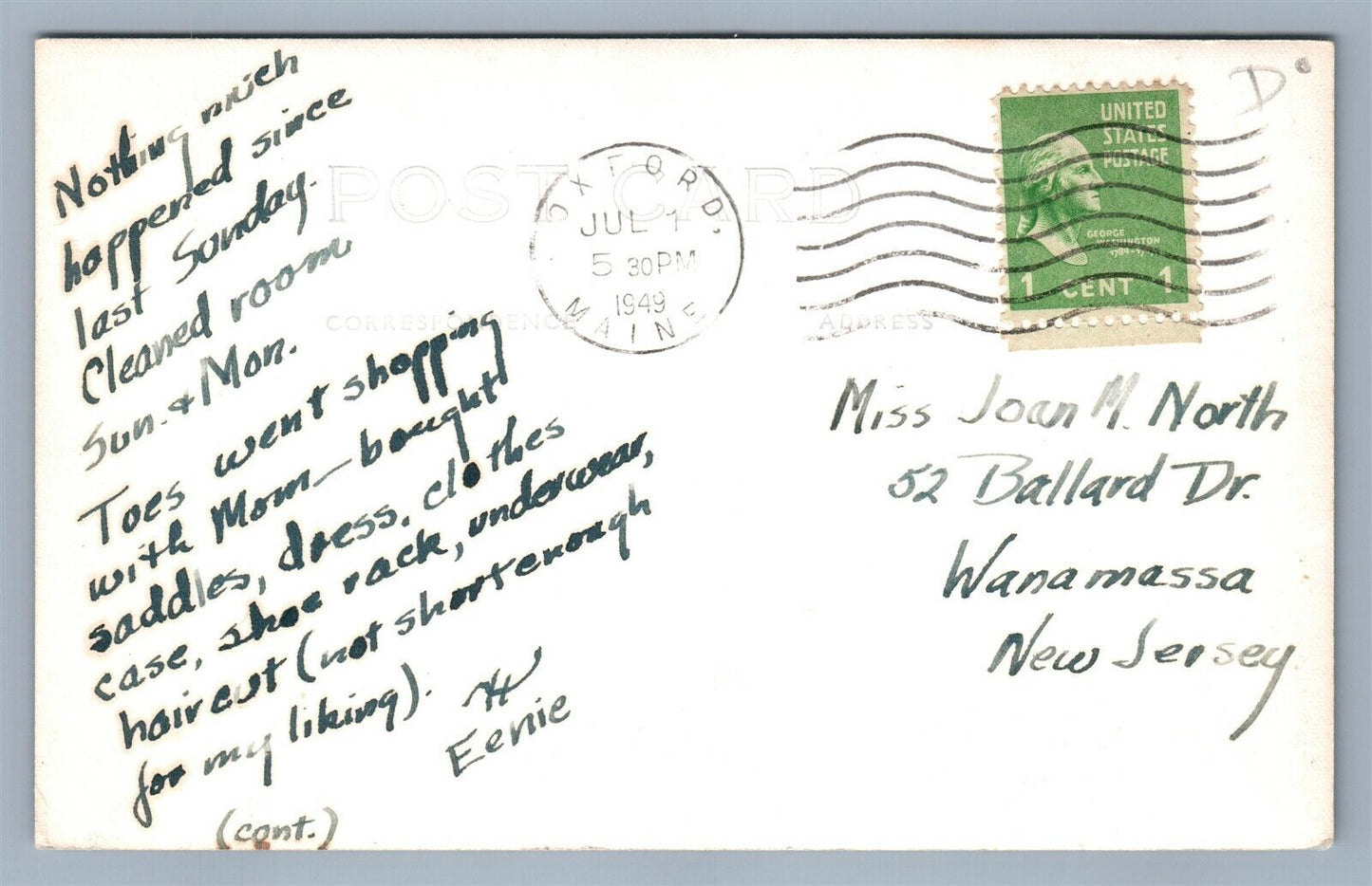 OTISFIELD ME BELL HILL CHURCH VINTAGE REAL PHOTO POSTCARD RPPC