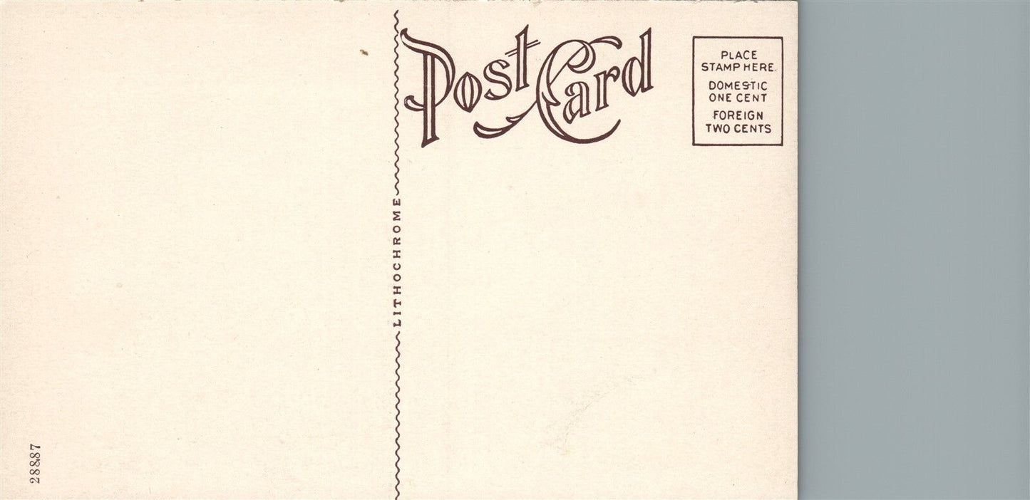 BANGOR PA ELK'S HOME ANTIQUE POSTCARD