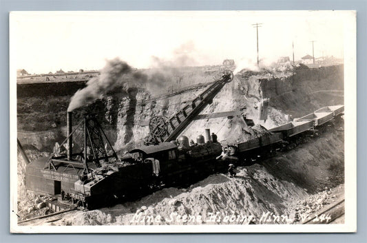 HIBBING MN WINSTON - DEIR CO. MARION SHOVEL VINTAGE REAL PHOTO POSTCARD RPPC