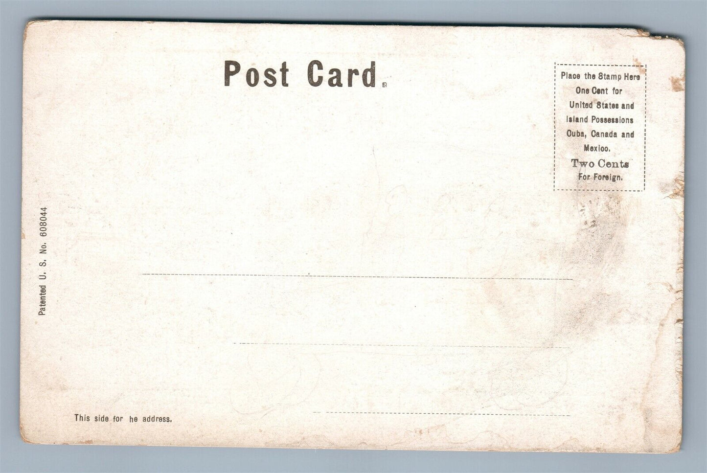 RUMFORD FALLS ME CORNER OF STRATHGLASS PARK ANTIQUE POSTCARD