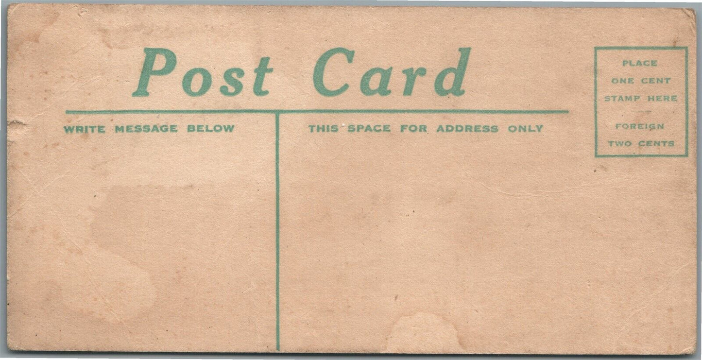 HERSHEY CHOCOLATE CO. MILKING TIME ANTIQUE POSTCARD