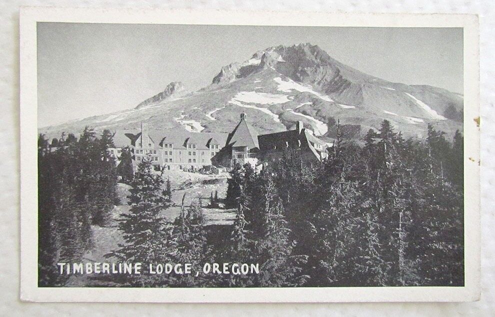 VINTAGE POSTCARD TIMBERLINE LODGE OREGON