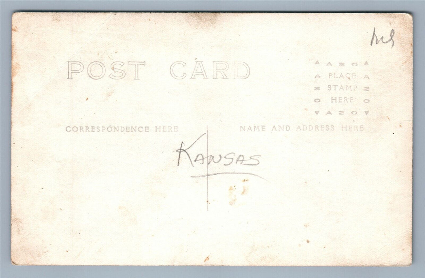 KANSAS in AUGUSTA FIELD OIL PUMPS ANTIQUE REAL PHOTO POSTCARD RPPC