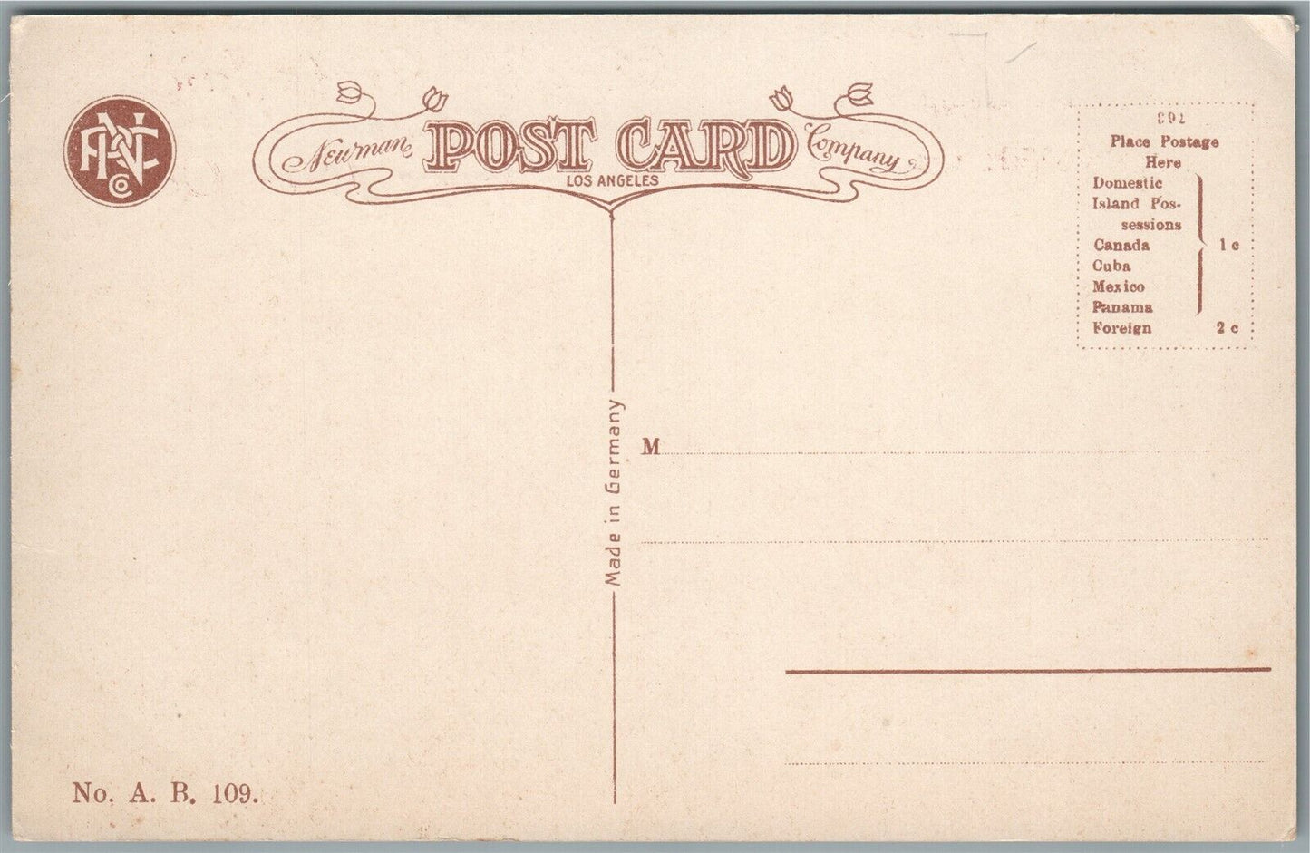 ROCHESTER CA ANGELUS GRAPE JUICE ADVERTISING ANTIQUE POSTCARD