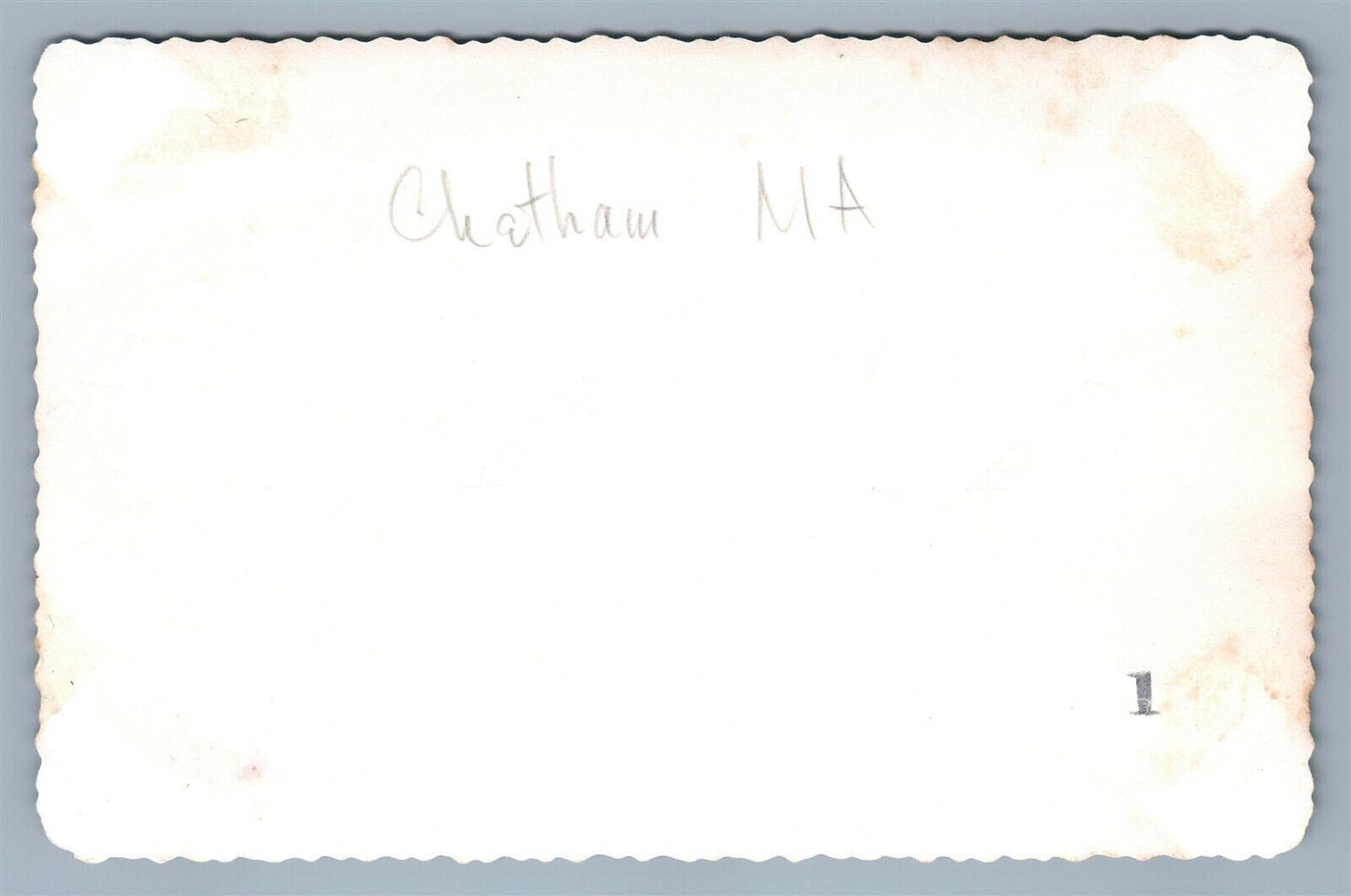 CHATHAM MA LIGHT STATION US COAST GUARD ANTIQUE REAL PHOTO POSTCARD RPPC