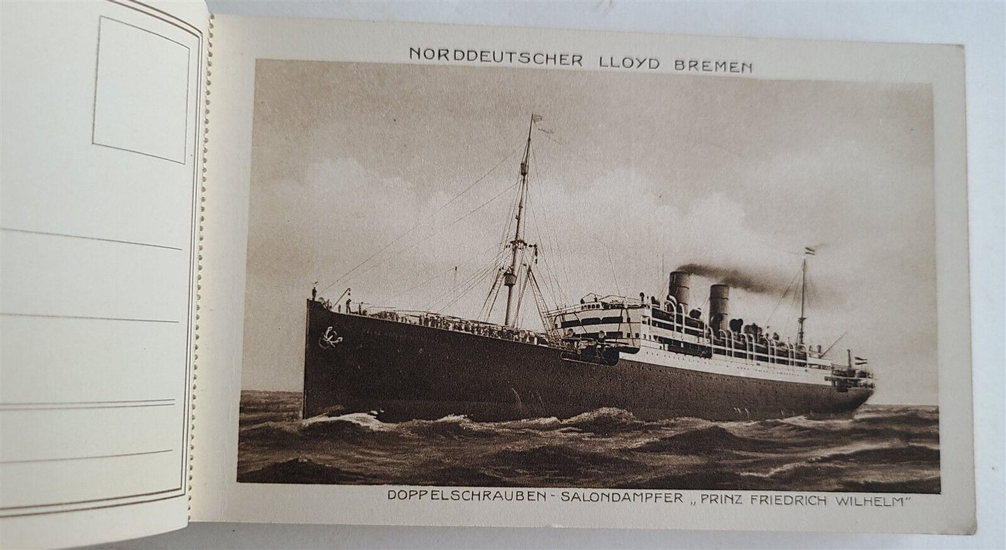 GERMAN LLOYD SHIPS 35 VINTAGE DETACHABLE POSTCARDS ANTIQUE DIE FLOTTE