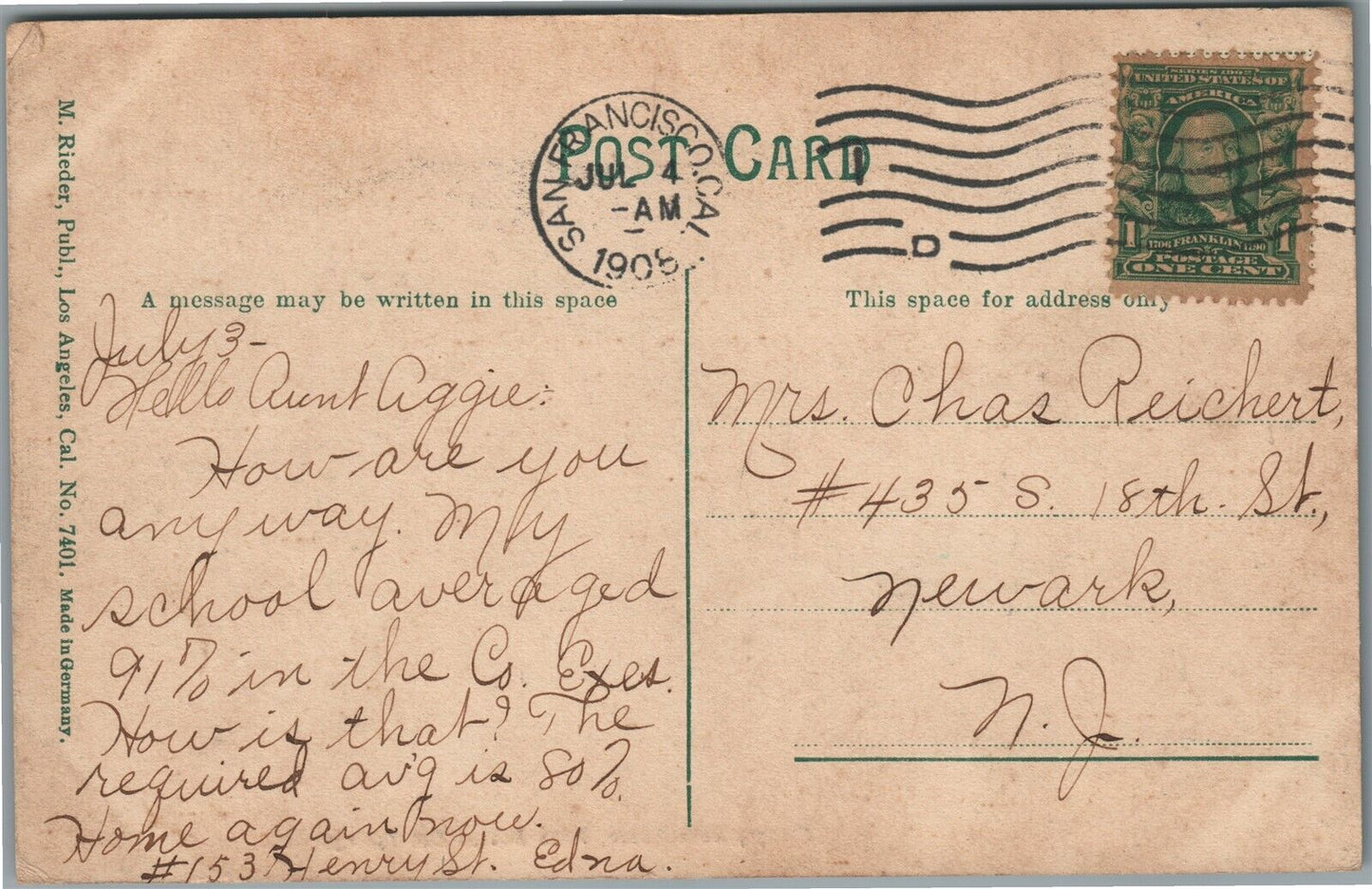 PASO ROBLES HOT SPRINGS CA PLUNGE BATH HOUSE ANTIQUE POSTCARD