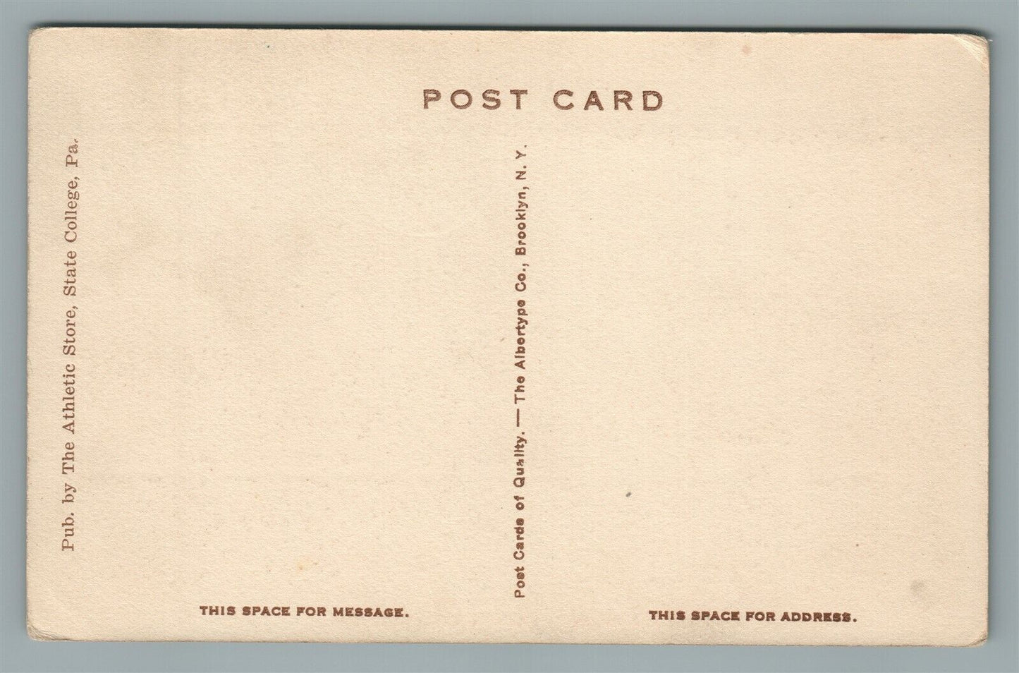 STATE COLLEGE PA DAIRY BARN ANTIQUE POSTCARD