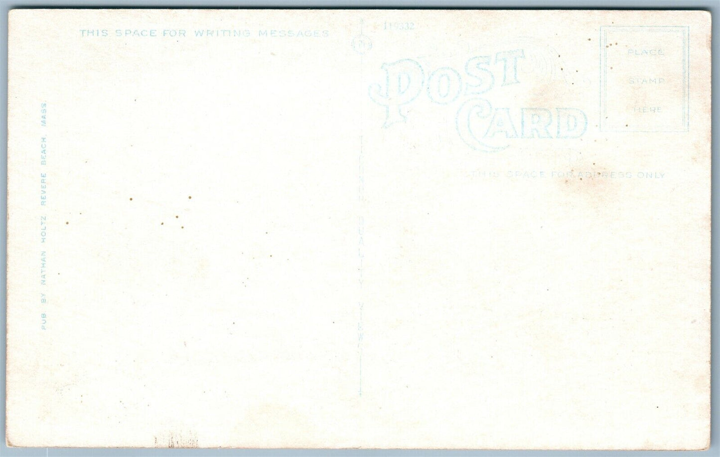 REVERE BEACH MA RAILROAD STATION RAILWAY TRAIN DEPOT ANTIQUE POSTCARD
