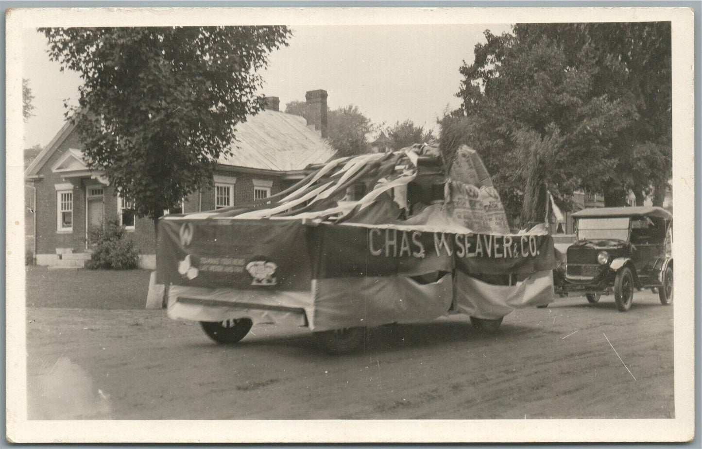WILLIAMSTOWN VT OLD HOME WEEK CHAS SEAVER & CO. ANTIQUE REAL PHOTO POSTCARD RPPC