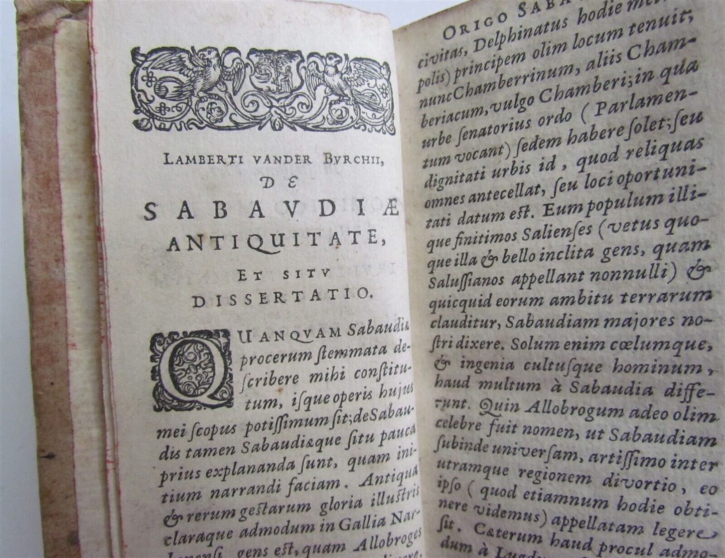 1634 ELZEVIR REPUBLIC & HISTORY of SAVOY antique Sabaudia Respublica et Historia