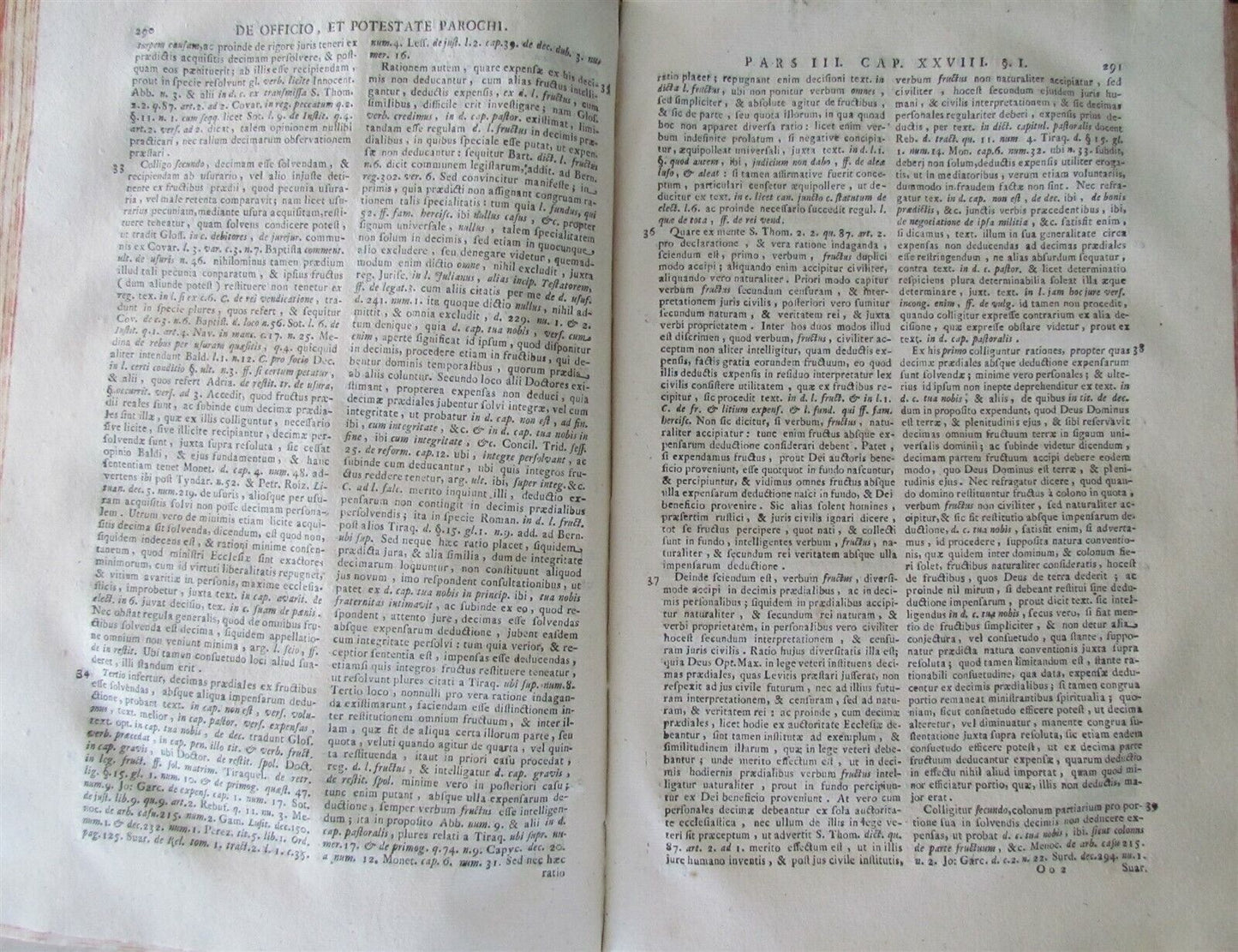 1774 VELLUM BOUND ANTIQUE FOLIO by UBALDO GIRALDI CANON LAW