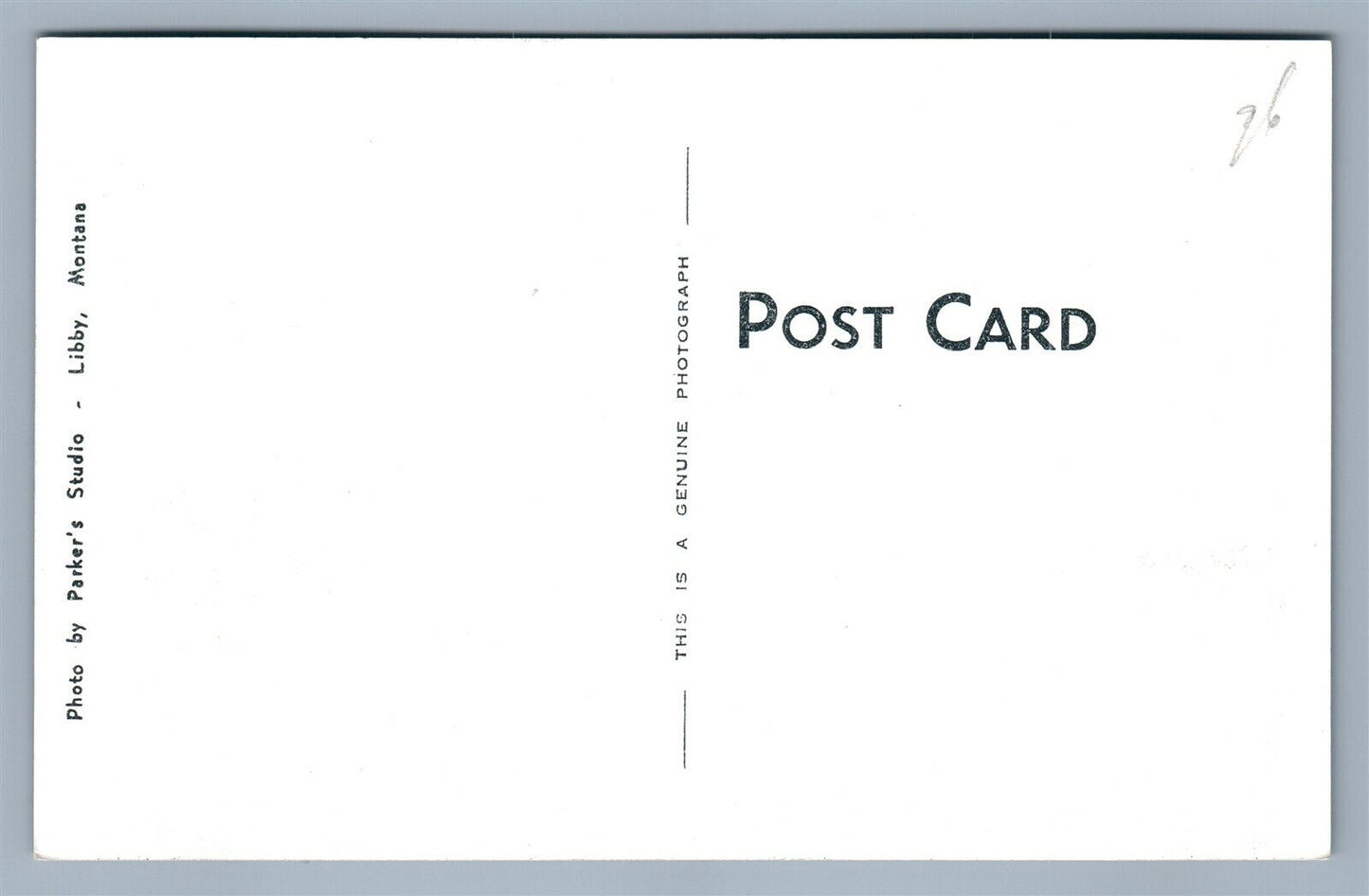 LIBBY MT LINCOLN COUNTY COURT HOUSE VINTAGE REAL PHOTO POSTCARD RPPC