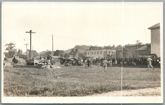 WILLIAMSTOWN VT ANTIQUE REAL PHOTO POSTCARD RPPC SPORT GAME