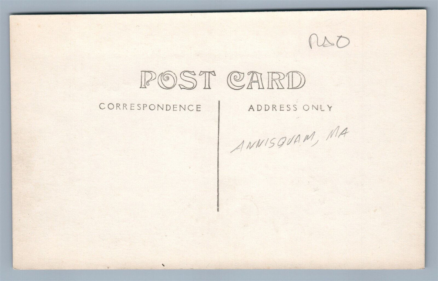 ANNISQUAM MA LIGHTHOUSE UNUSED ANTIQUE REAL PHOTO POSTCARD RPPC