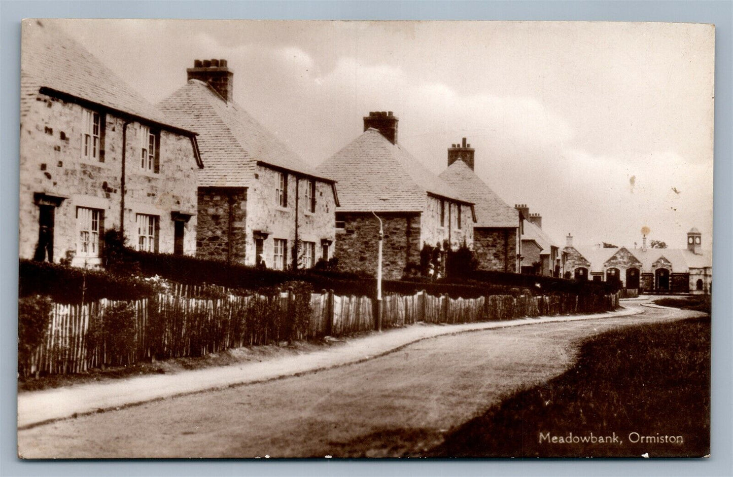 ORMISTON MEADOWBANK SCOTLAND UK ANTIQUE REAL PHOTO POSTCARD RPPC
