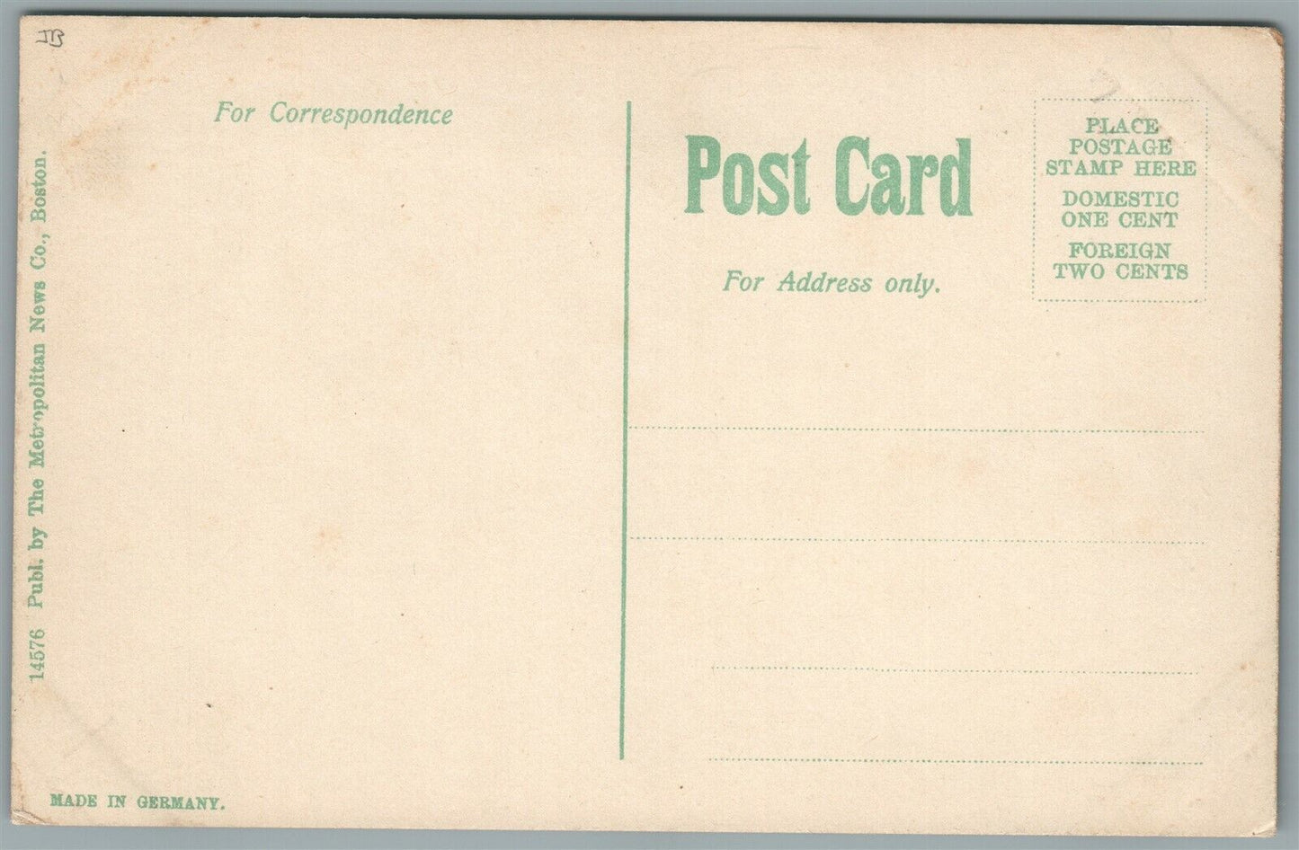 MILITARY SHIP USS ST. LOUIS ANTIQUE POSTCARD