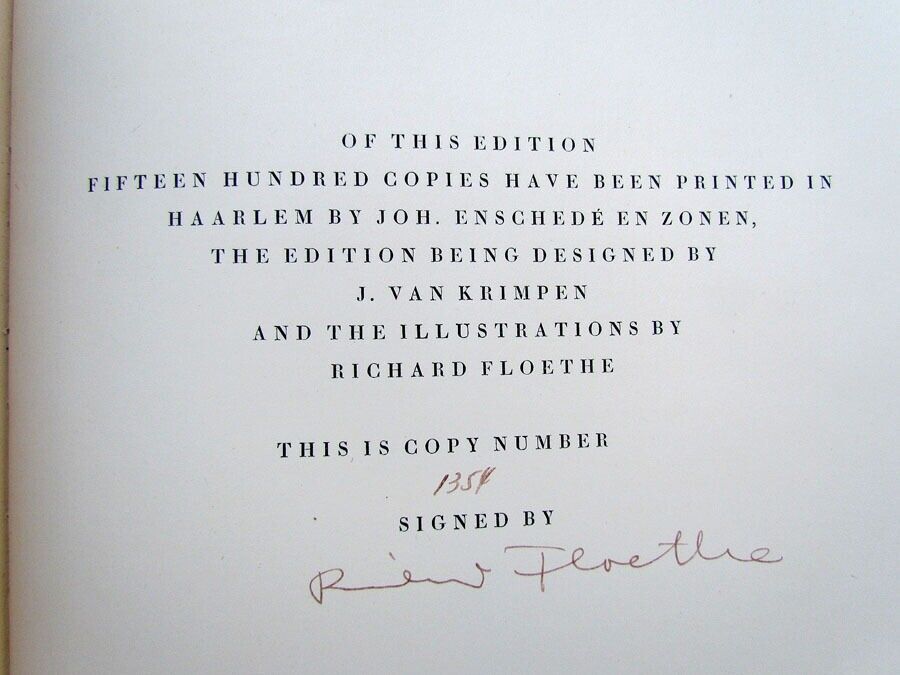 RARE 1934 GLOROIUS ADVENTURES OF TYL ULENSPIEGL LIMITED EDITION ILLUSTRATED BOOK