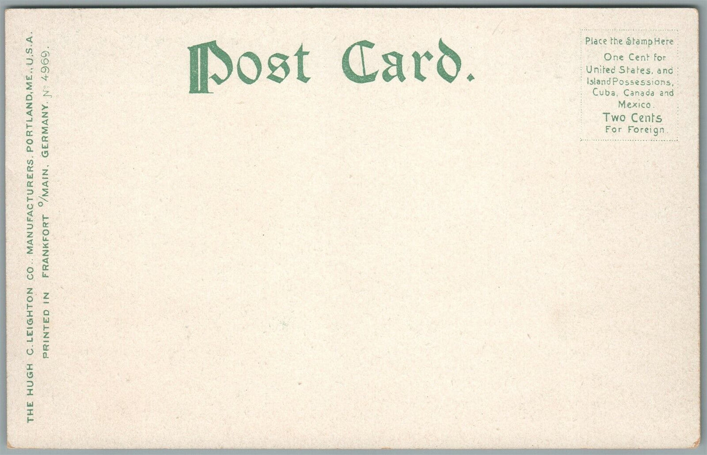 PORT HURON MI FORT GRATIOT LIGHT HOUSE ANTIQUE POSTCARD