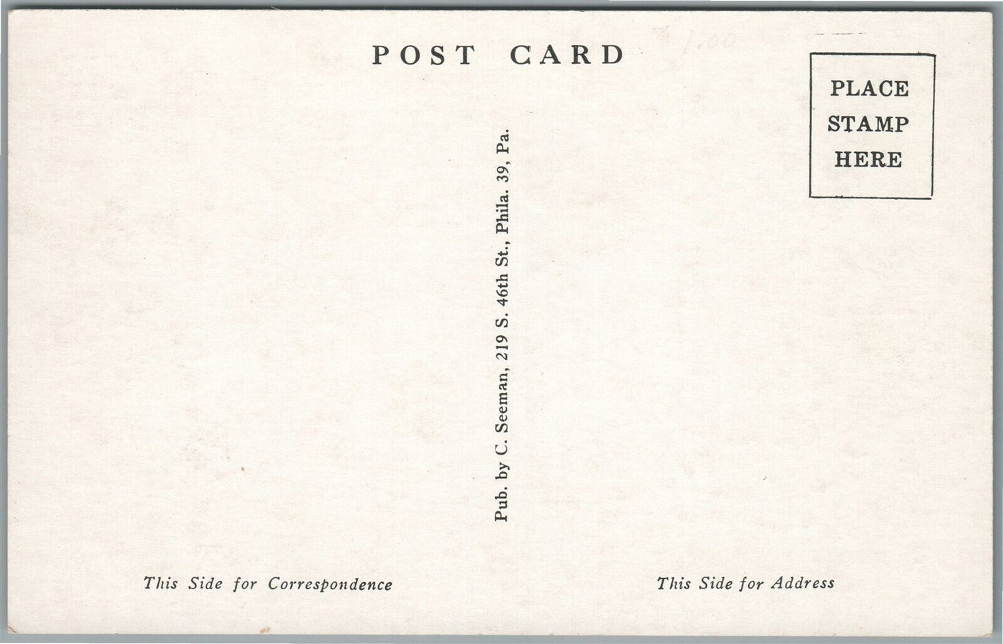 MUNCY PA US POST OFFICE VINTAGE POSTCARD