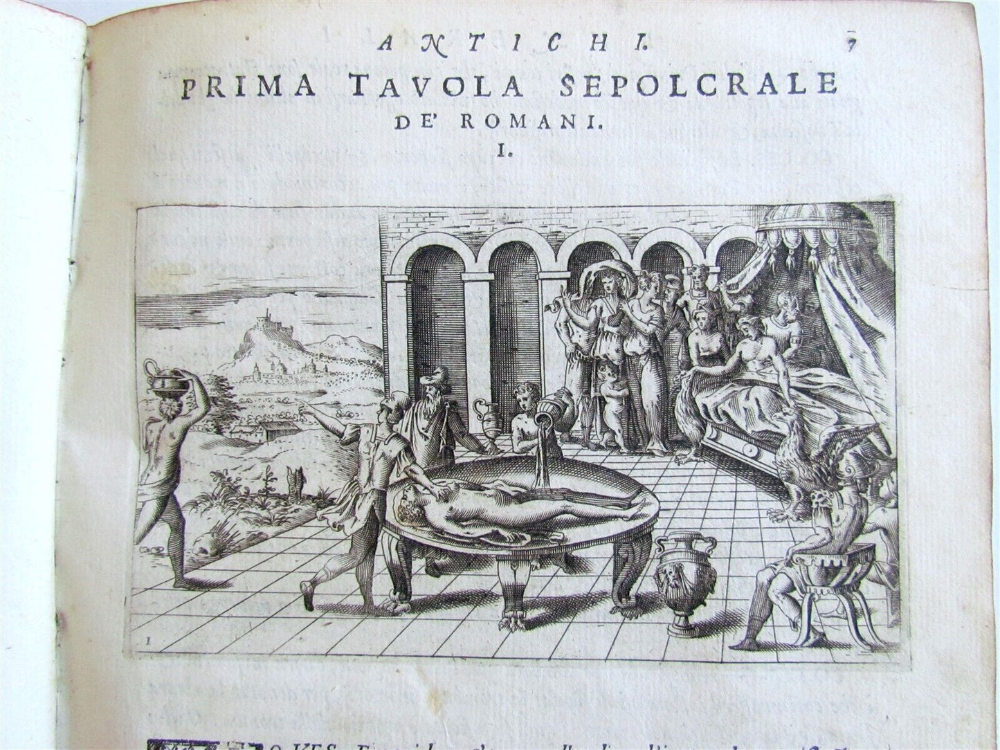1574 ILLUSTRATED ANCIENT BURIAL RITES antique Funerali antichi VELLUM BINDING