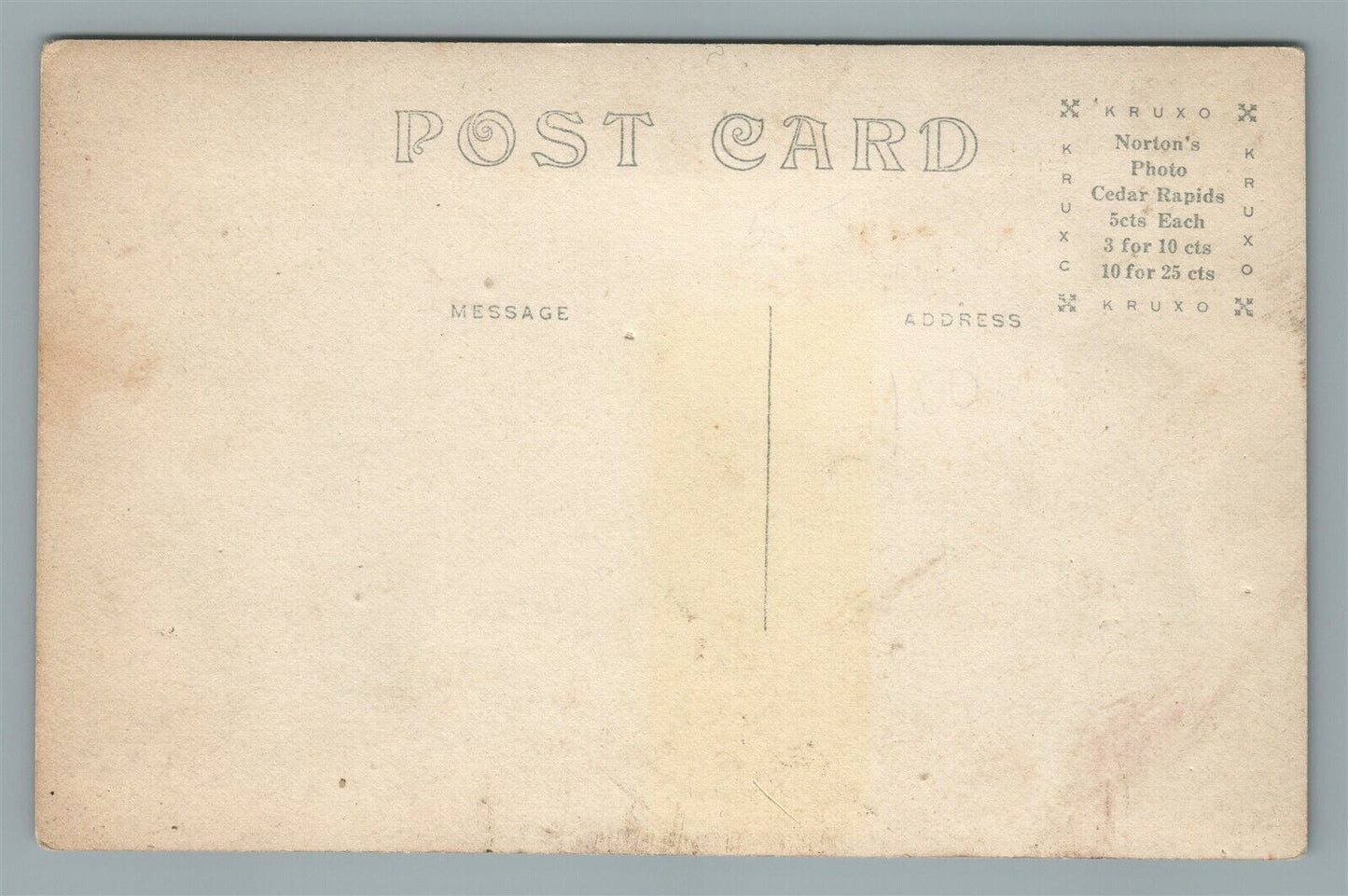 CEDAR FALLS IA RIVER VIEW in OLD CHANNEL ANTIQUE REAL PHOTO POSTCARD RPPC