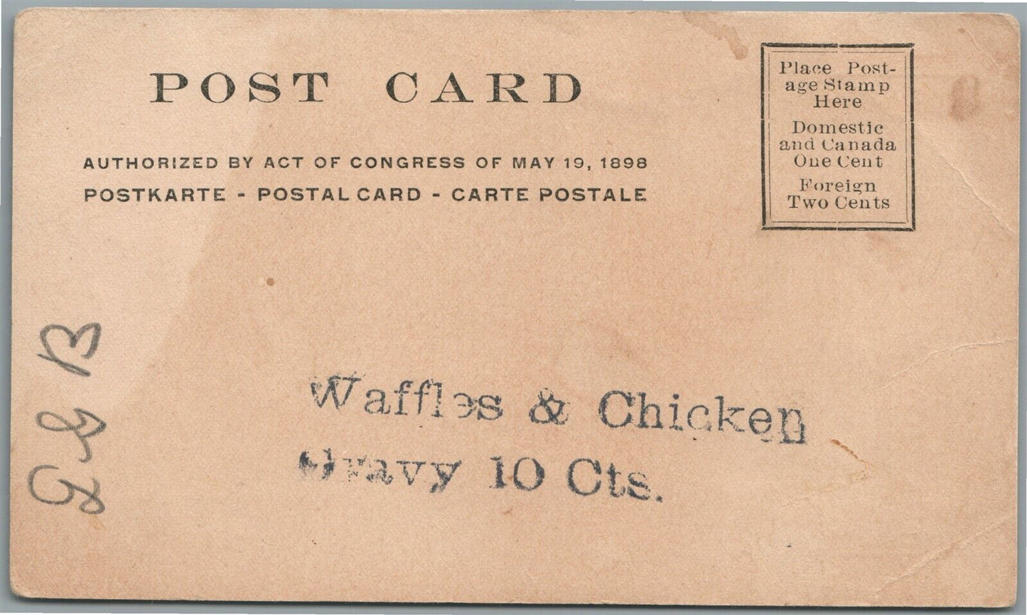YORK PA KAY-W-KAY RESTAURANT ADVERTISING ANTIQUE POSTCARD