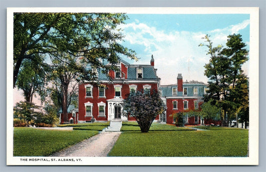 ST.ALBANS VT HOSPITAL ANTIQUE POSTCARD