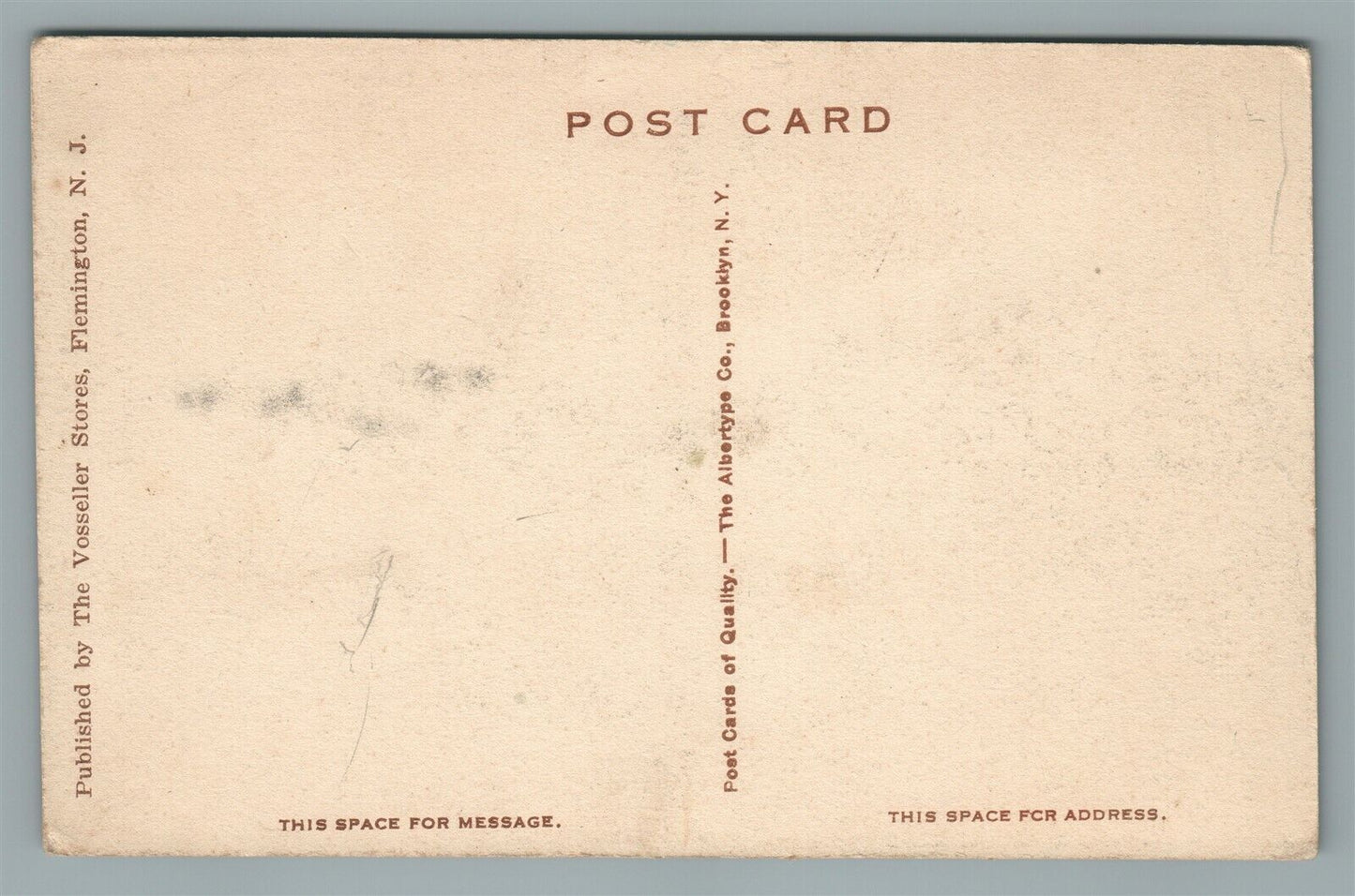 FLEMINGTON NJ ROCKEFELLOW MILL DAM ANTIQUE POSTCARD