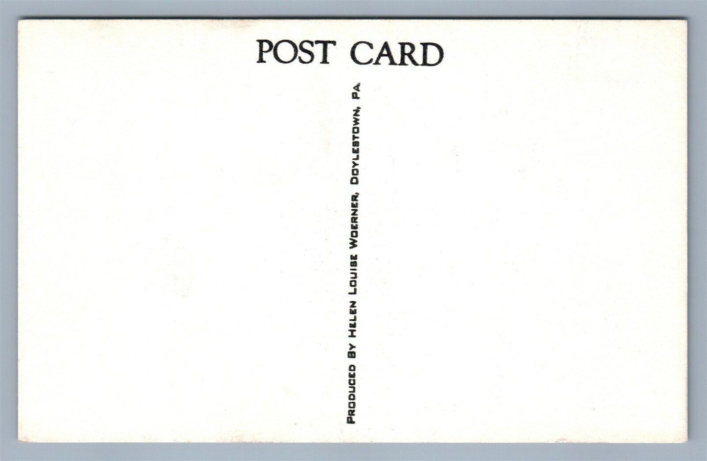 NEWTOWN BUCKS COUNTY PA PRESBYTERIAN CHURCH VINTAGE POSTCARD