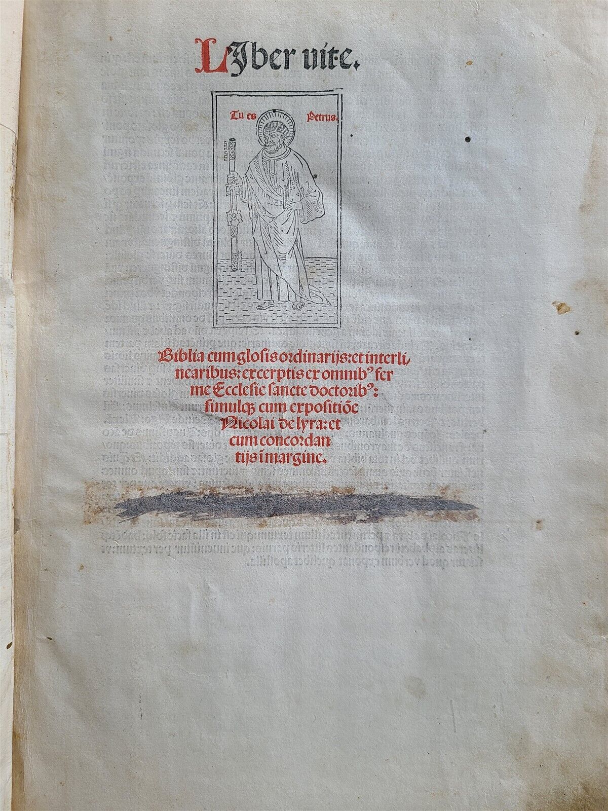 1495 INCUNABULA BIBLE 3 FOLIO VOLUMES COMPLETE antique ILLUSTRATED BIBLIA LATINA